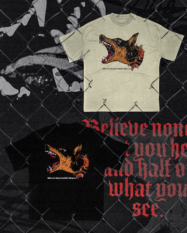 Dobermann Dog Tee Acid Black